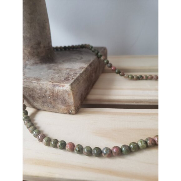 Polished Jasper Vintage Necklace Gemstone Necklace Wearing gemstones - Picture 4 of 10